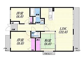 兵庫県西宮市老松町（賃貸マンション3LDK・7階・86.99㎡） その2