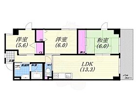 兵庫県西宮市石刎町4番6号（賃貸マンション3LDK・1階・69.11㎡） その2