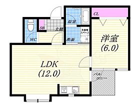 陽光プラザ  ｜ 兵庫県芦屋市業平町（賃貸マンション1LDK・4階・38.13㎡） その2