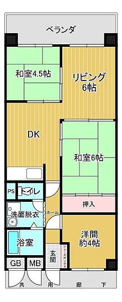 間取りを拡大表示