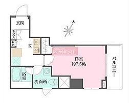 ＷＨＡＲＦ文京茗荷谷 8階1Kの間取り