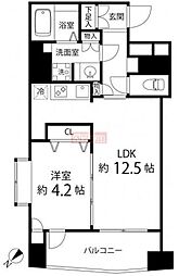 都営三田線 千石駅 徒歩2分の賃貸マンション 10階1LDKの間取り