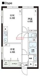 レピュア本郷レジデンス 2LDKの間取図画像