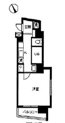 スカイコート後楽園EAST 1Kの間取図画像