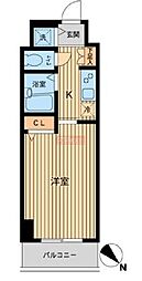 HF東神田レジデンス 1Kの間取図画像