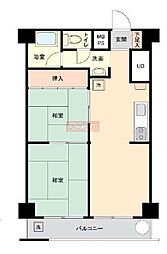 第27宮庭マンション 2LDKの間取図画像