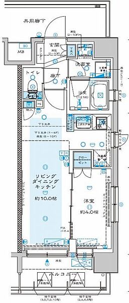 埼玉県川口市並木2丁目(賃貸マンション1LDK・2階・33.41㎡)の写真 その2