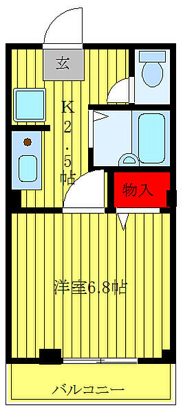 東京都荒川区西尾久8丁目(賃貸マンション1K・1階・21.02㎡)の写真 その2