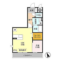 埼玉県戸田市喜沢1丁目1-12（賃貸アパート1LDK・3階・35.35㎡） その2