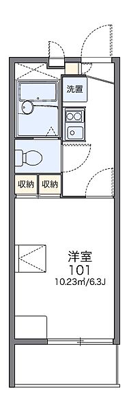 レオパレスボヌール 204｜東京都板橋区舟渡3丁目(賃貸アパート1K・2階・19.87㎡)の写真 その2