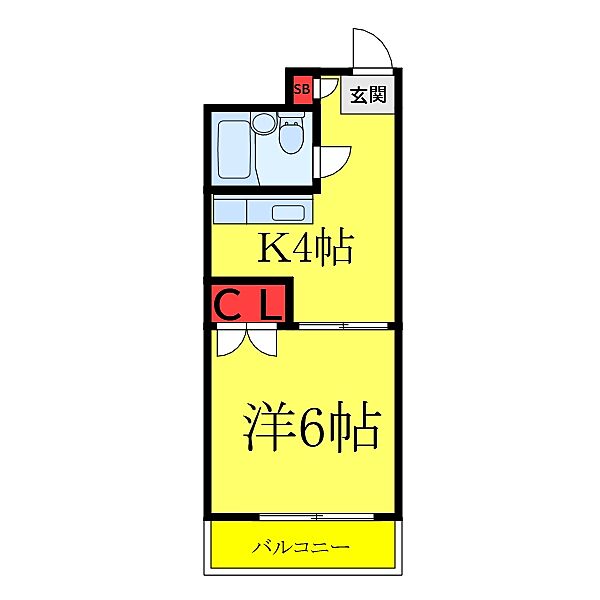 アーバンコロニー滝野川 305｜東京都北区滝野川5丁目(賃貸マンション1K・3階・19.44㎡)の写真 その2