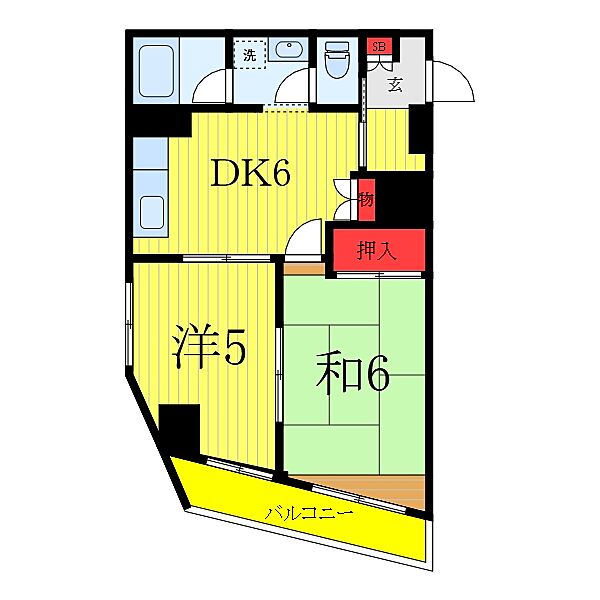 シャルム西台 303｜東京都板橋区高島平1丁目(賃貸マンション2DK・3階・38.84㎡)の写真 その1