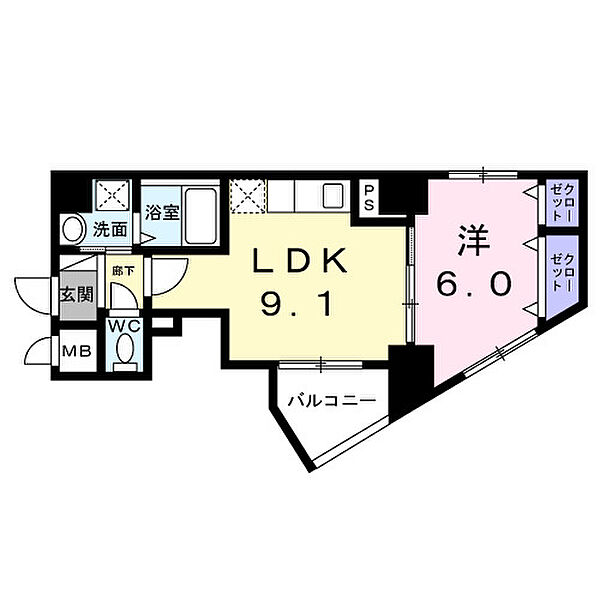 ＨＤビル 502｜東京都北区田端新町3丁目(賃貸マンション1DK・7階・37.46㎡)の写真 その2