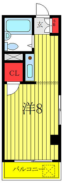 メゾンアリス 303｜東京都板橋区徳丸4丁目(賃貸マンション1R・3階・19.00㎡)の写真 その2