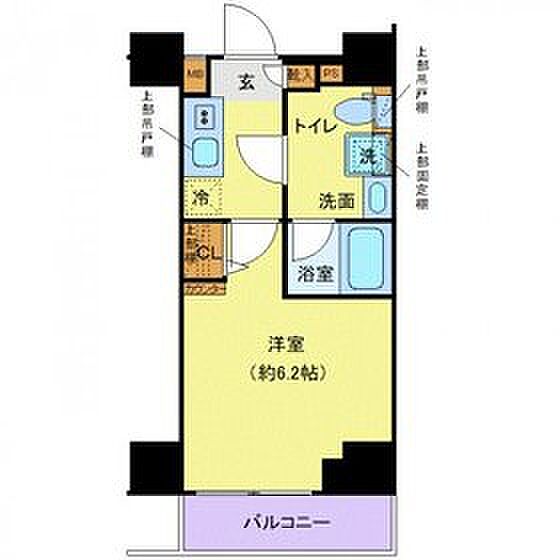 東京都葛飾区堀切7丁目(賃貸マンション1K・8階・20.47㎡)の写真 その2