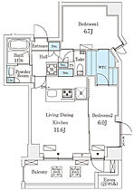 東京都新宿区新小川町5-9（賃貸マンション2LDK・2階・56.83㎡） その2