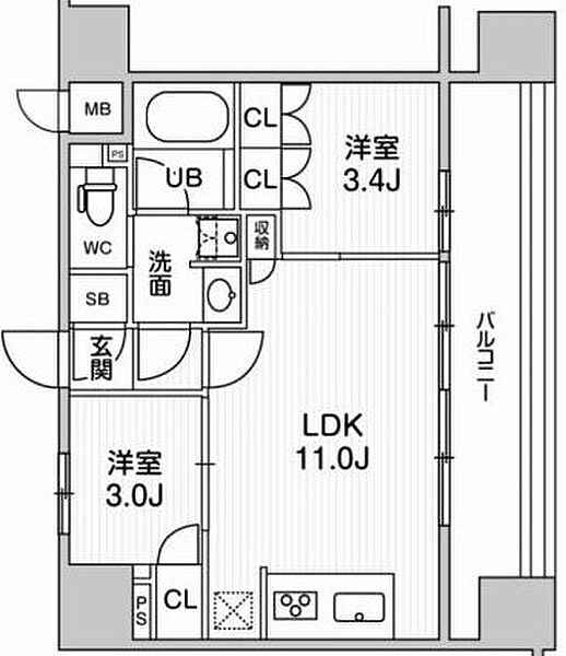 nido SUGAMO 903｜東京都豊島区巣鴨2丁目(賃貸マンション2LDK・9階・40.62㎡)の写真 その2