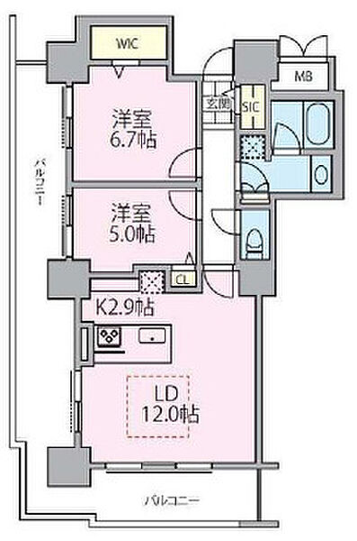 東京都荒川区南千住4丁目(賃貸マンション2LDK・12階・61.75㎡)の写真 その2