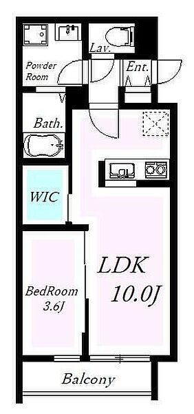 ガーデンサイド小石川 101｜東京都文京区白山3丁目(賃貸アパート1LDK・1階・34.90㎡)の写真 その2