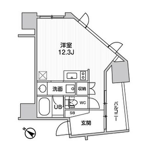nido SUGAMO 1402｜東京都豊島区巣鴨2丁目(賃貸マンション1R・14階・30.45㎡)の写真 その2
