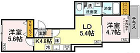 東京都北区西ケ原4丁目（賃貸アパート2LDK・2階・43.96㎡） その1