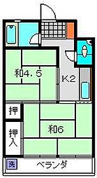 伊澤ビル 3階2Kの間取り