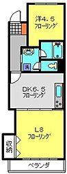 第3楓マンション 3階2DKの間取り