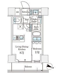 間取図画像 1LDK