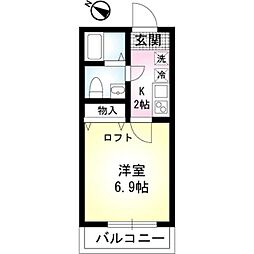 間取図画像 1K