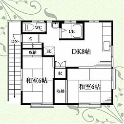 ファイブスポット 2DKの間取図画像
