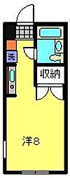 エスケーシティハイツ1 ワンルームの間取図画像