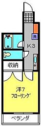 フレア吉原 1Kの間取図画像
