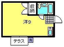 パレス保土ヶ谷 ワンルームの間取図画像