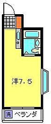 エスケイハイツ ワンルームの間取図画像