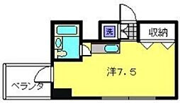 大貫ビル ワンルームの間取図画像