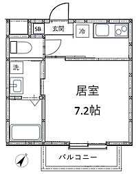 Maison Brillio 1Kの間取図画像