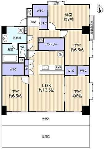 間取り ライオンズマンション勝田台 1階/-