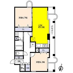 チェリービュウ芦屋川 3階