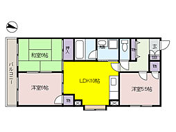 ルグラン芦屋打出小槌 3LDKの間取図画像