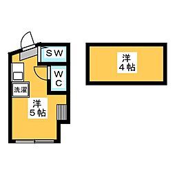 アーバンプレイス目白クア ワンルームの間取図画像