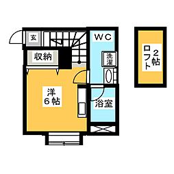 メゾン・コフレ ワンルームの間取図画像