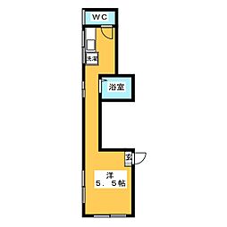 effortM ワンルームの間取図画像