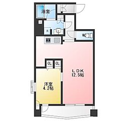 レニール本駒込 1LDKの間取図画像