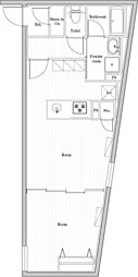 EDIT文京千石II 1LDKの間取図画像