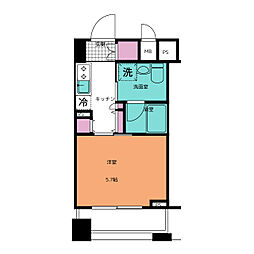 レジディア文京音羽2 1Kの間取図画像