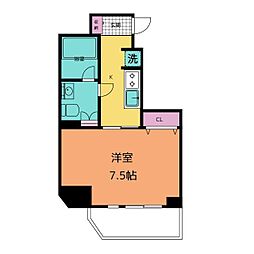 グランパセオ本駒込 1Kの間取図画像