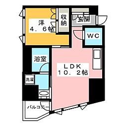 PRIMEURBAN本駒込 1DKの間取図画像