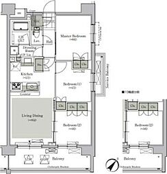 ParkCube西ヶ原STAGE 3LDKの間取図画像