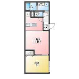 文京区小石川3丁目マンション 1LDKの間取図画像