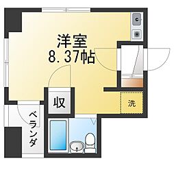 アフニイ駒込 ワンルームの間取図画像